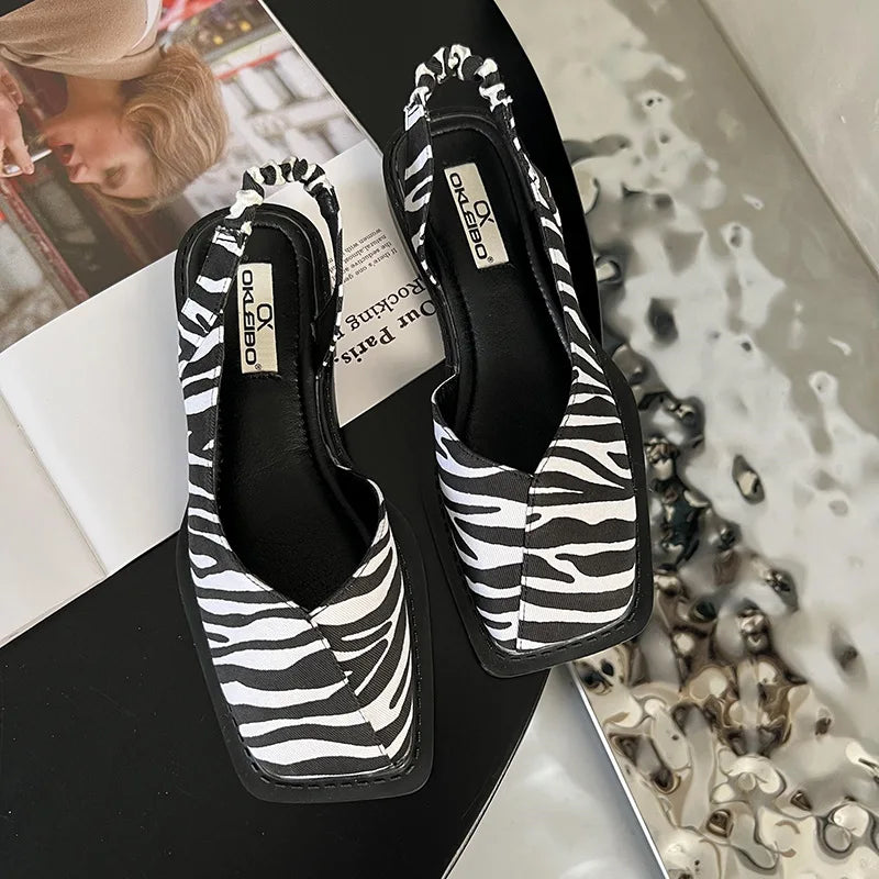 Veonnasa | Chaussures à talons carrés tendance