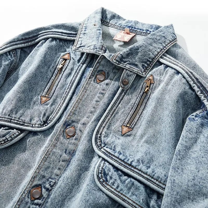 Aayas | Veste en denim moderne pour hommes