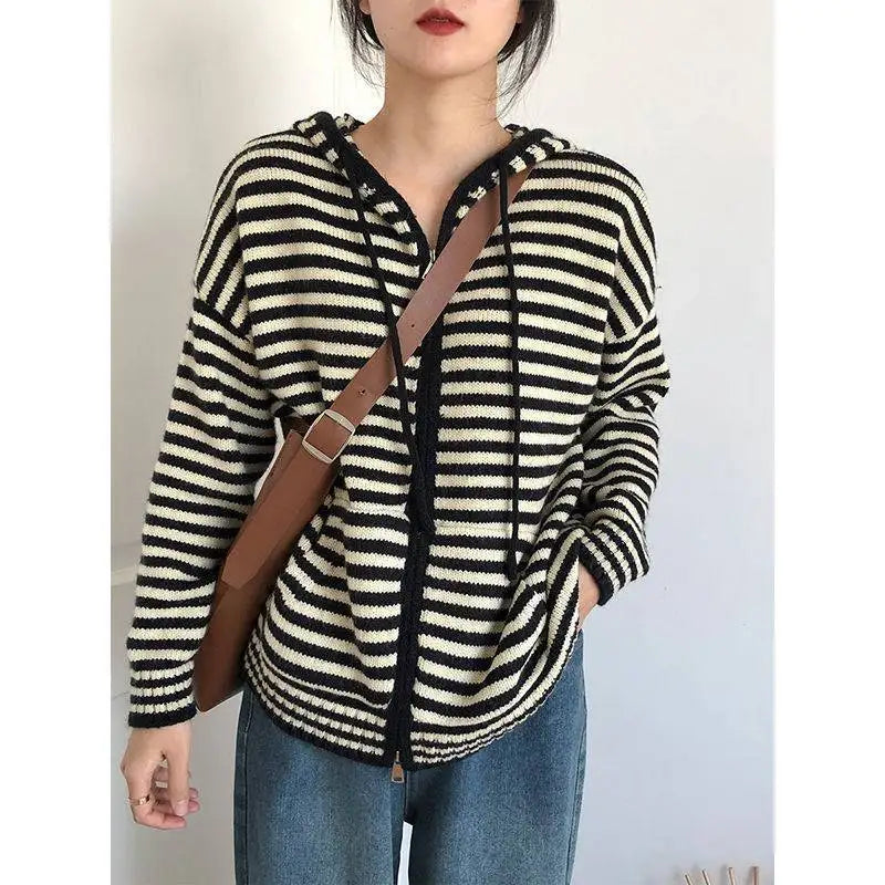 Muellesa | Pull Rayé Décontracté pour Femmes