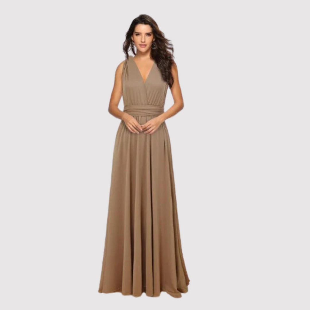 Liriana | Robe élégante au look cache-cœur polyvalent