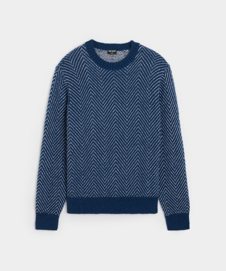 Riettas | Pull en mohair chevron à rayures pour homme