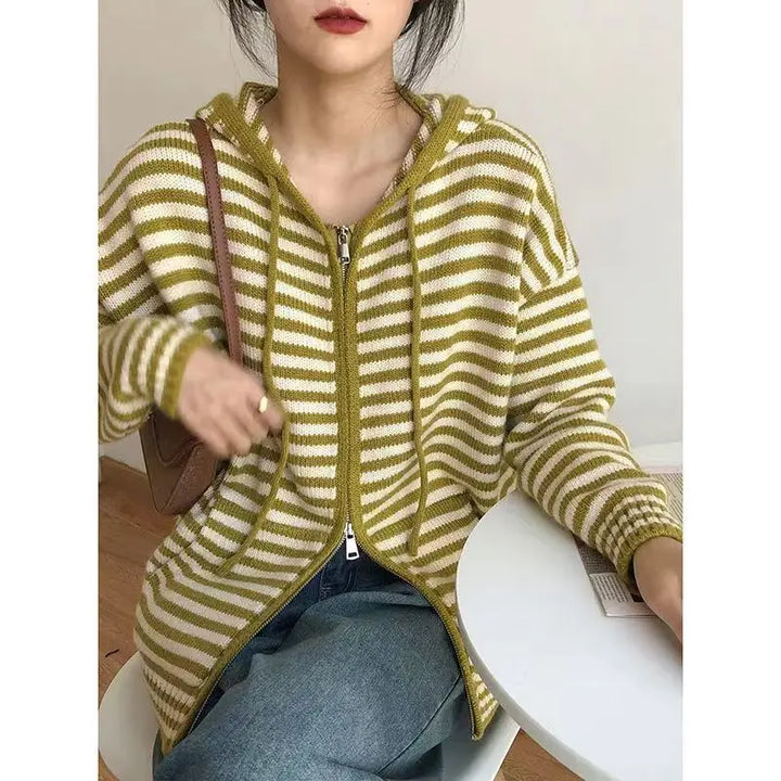 Muellesa | Pull Rayé Décontracté pour Femmes