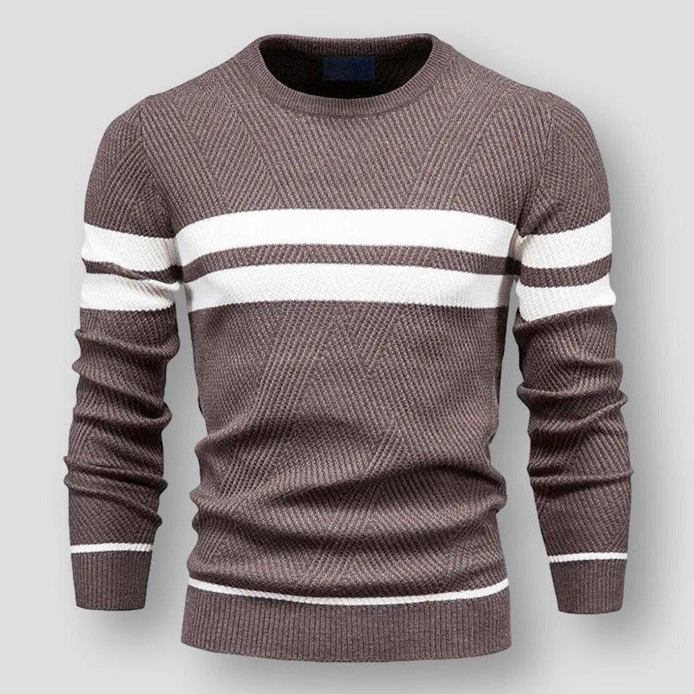 Eoraes | Pull rayé chic pour hommes