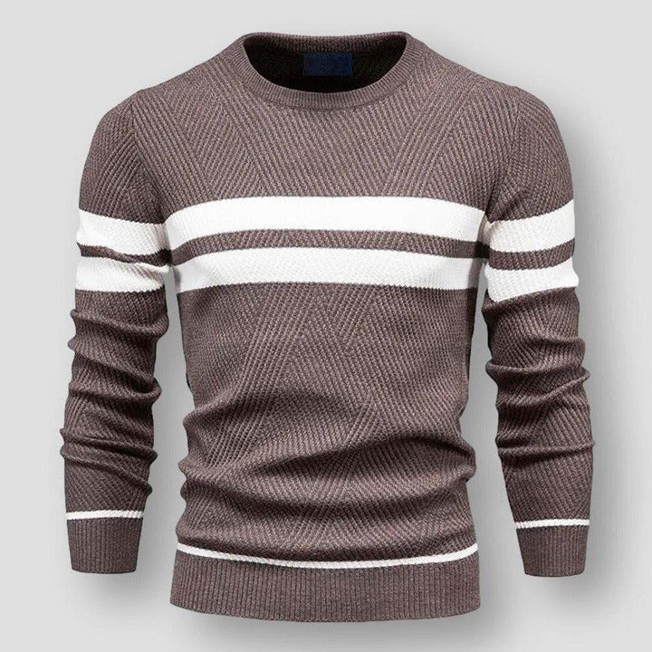 Eoraes | Pull rayé chic pour hommes