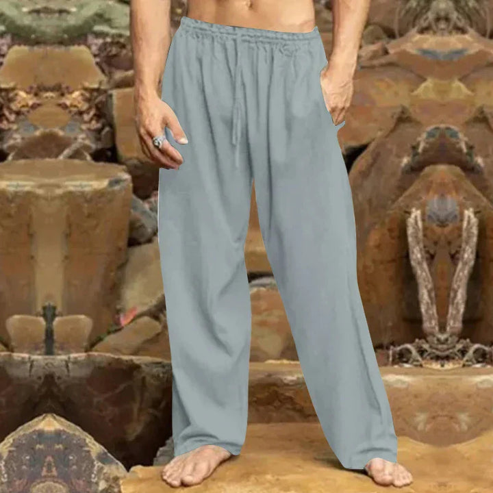 Nionnan | Pantalon de loisirs en lin pour hommes