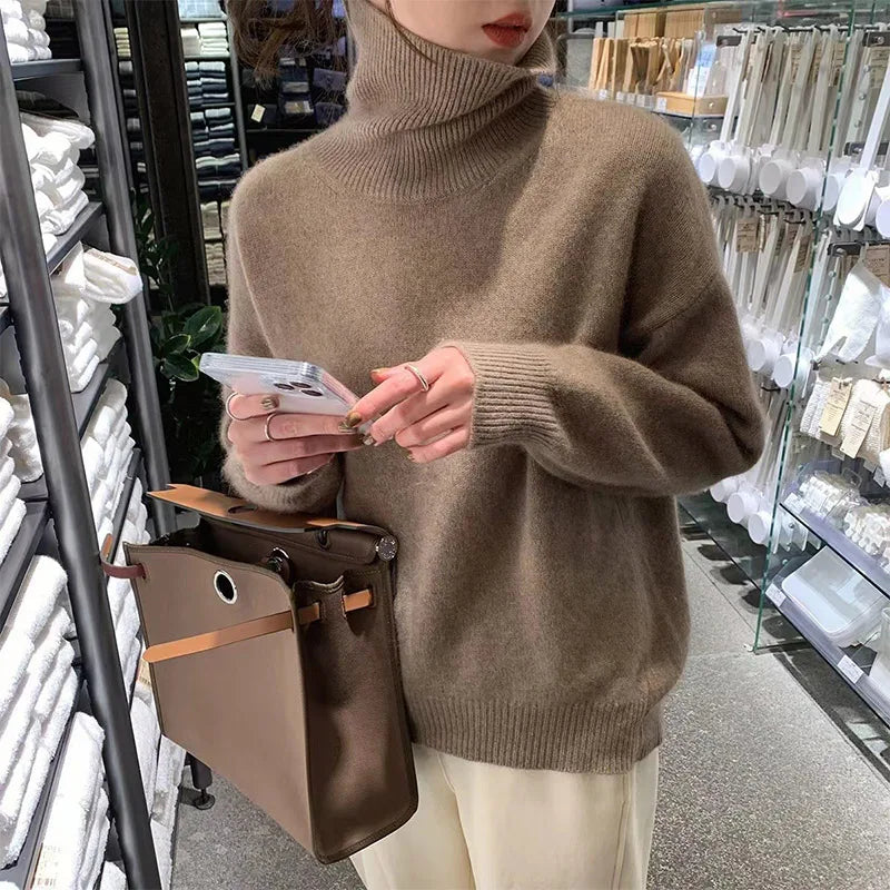 Viarrasa | Pull à col roulé en maille douce et confortable