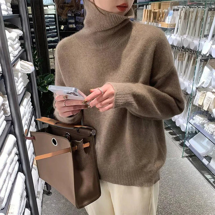 Viarrasa | Pull à col roulé en maille douce et confortable