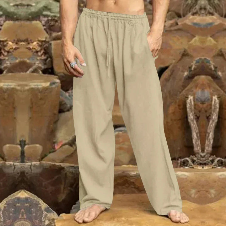 Nionnan | Pantalon de loisirs en lin pour hommes