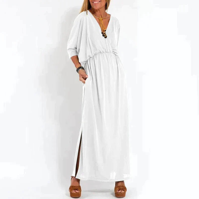 Ounaxa | Maxi-robe boho élégante avec bande à la taille