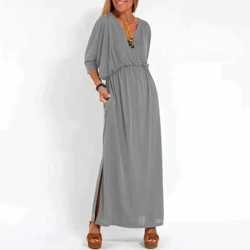 Ounaxa | Maxi-robe boho élégante avec bande à la taille