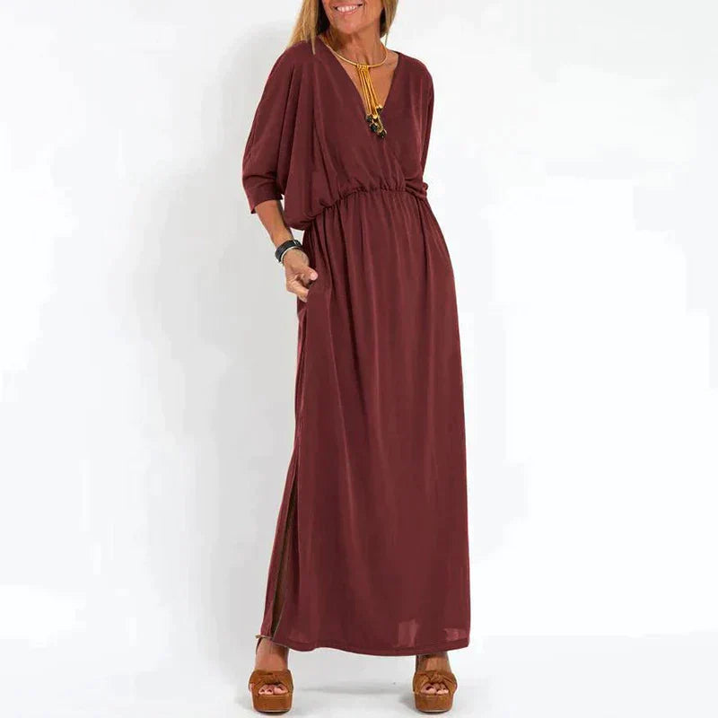 Ounaxa | Maxi-robe boho élégante avec bande à la taille