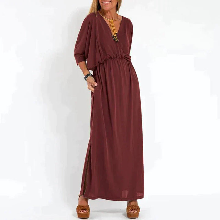 Ounaxa | Maxi-robe boho élégante avec bande à la taille