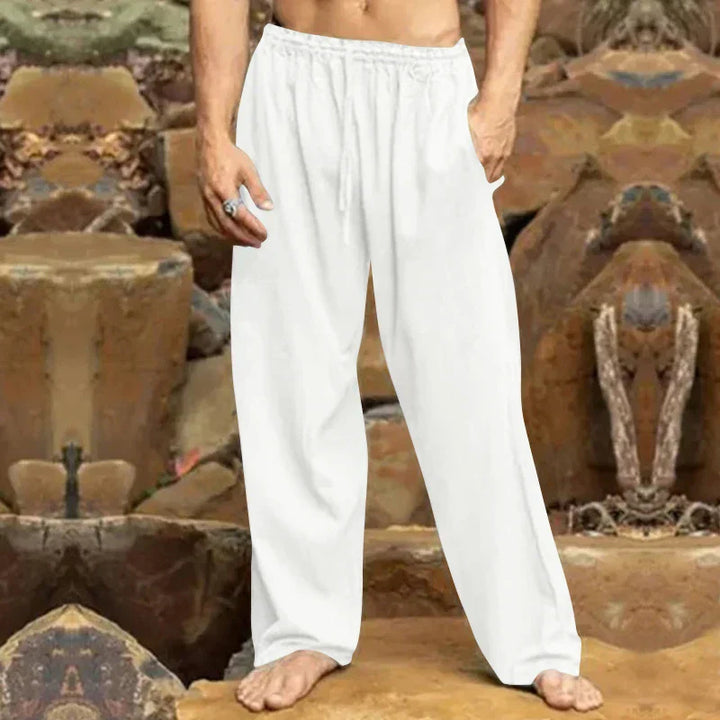 Nionnan | Pantalon de loisirs en lin pour hommes