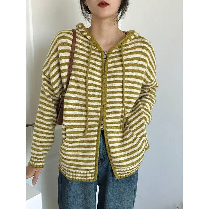 Muellesa | Pull Rayé Décontracté pour Femmes