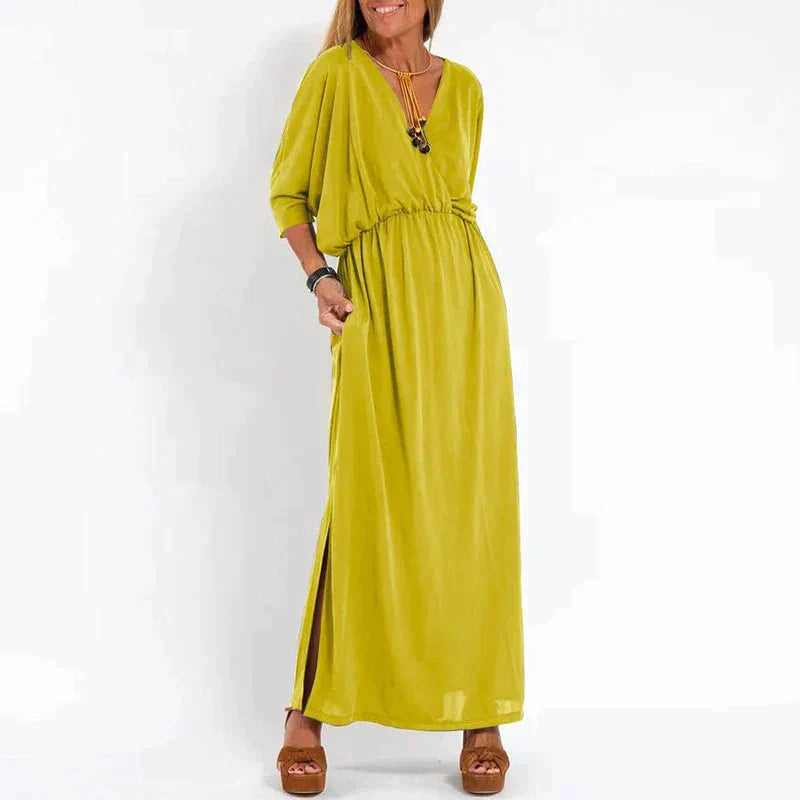 Ounaxa | Maxi-robe boho élégante avec bande à la taille