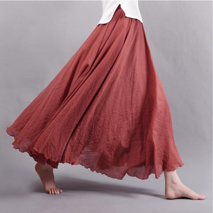 Reliara Plissée Maxi Jupe – Vera