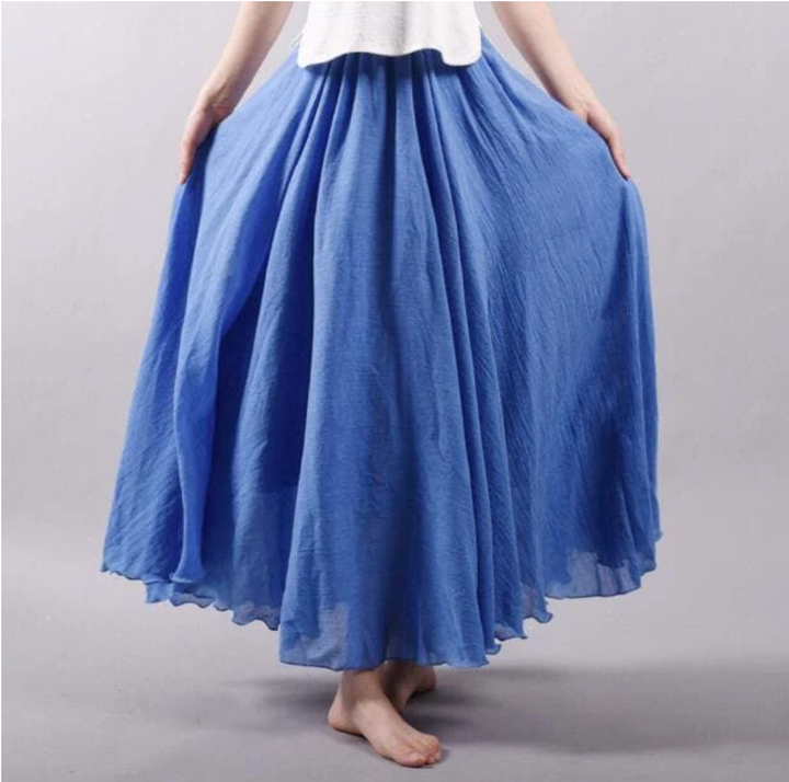 Reliara Plissée Maxi Jupe – Vera
