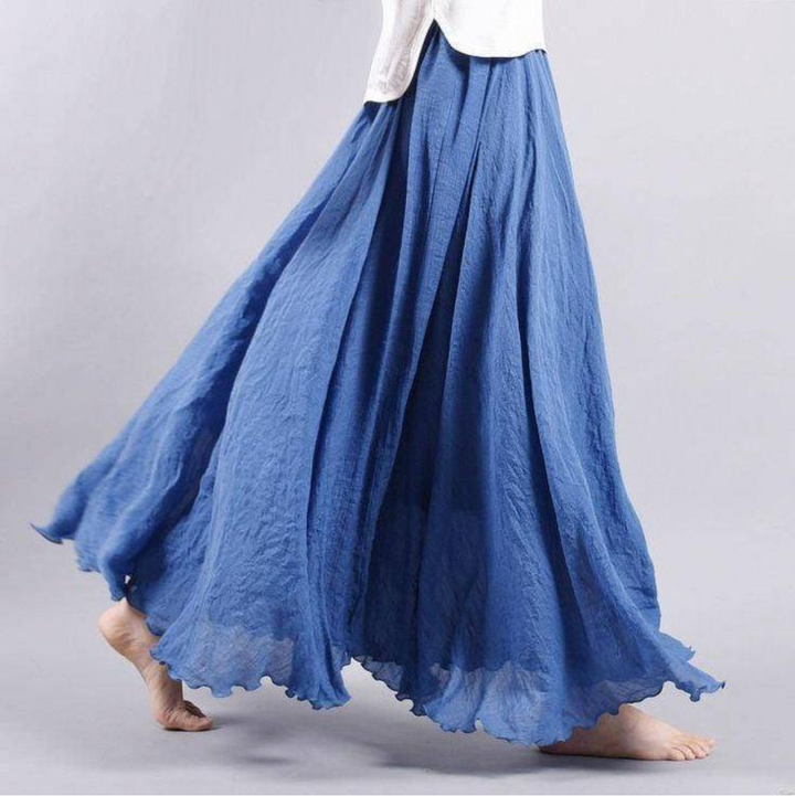 Reliara Plissée Maxi Jupe – Vera