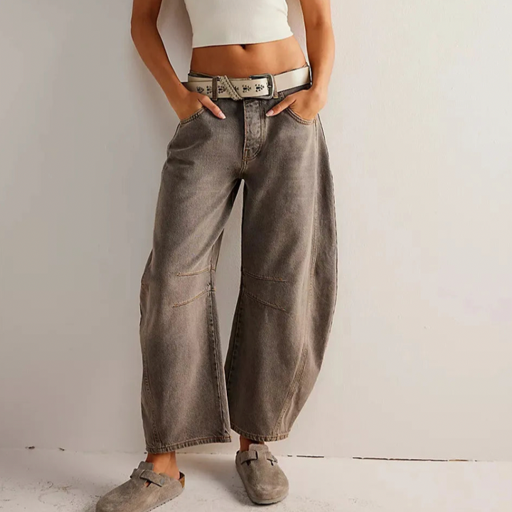 Soayana | Jean taille haute vintage pour femmes