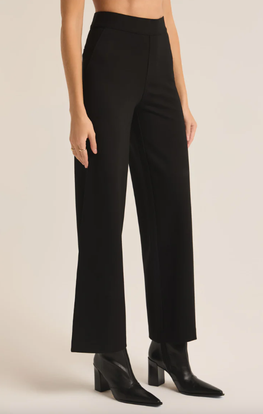Luellena | Pantalon structuré en tissu ponte pour femme
