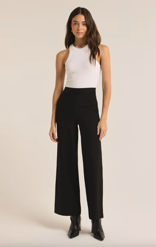 Luellena | Pantalon structuré en tissu ponte pour femme