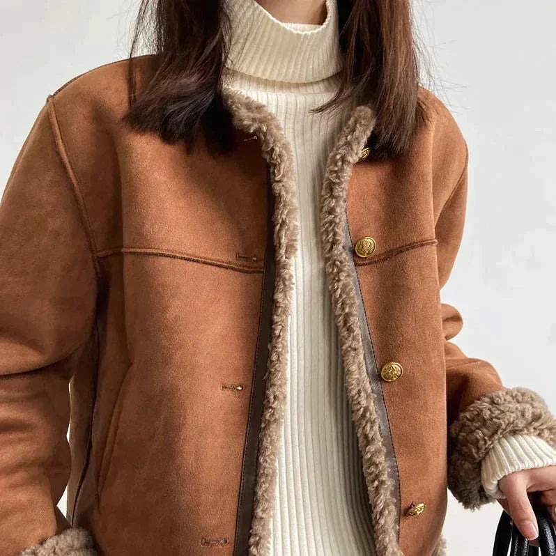 Maenasa | Veste de charme d'hiver en daim luxueux