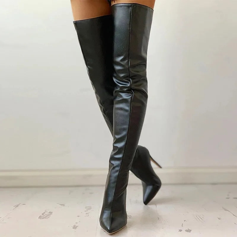 Naenasa | Botte Haute À Talon Pour Femmes