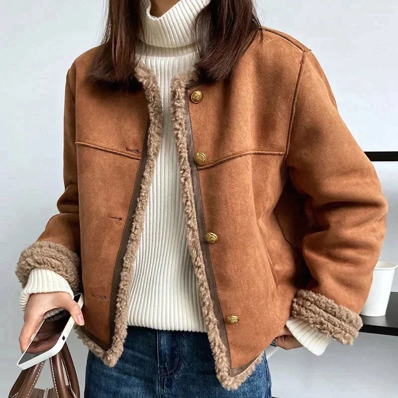 Maenasa | Veste de charme d'hiver en daim luxueux