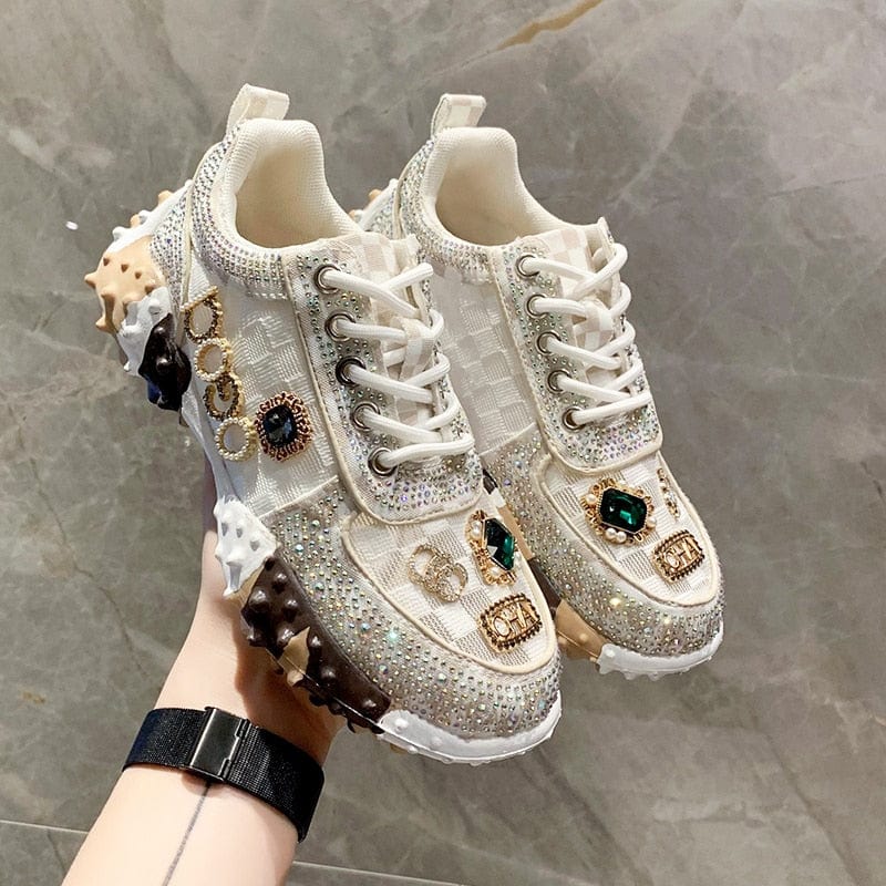 Viriama | Chaussures en diamant strass
