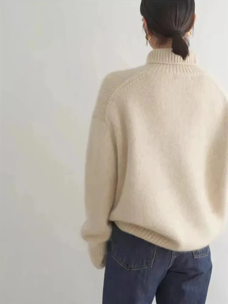 Viarrasa | Pull à col roulé en maille douce et confortable
