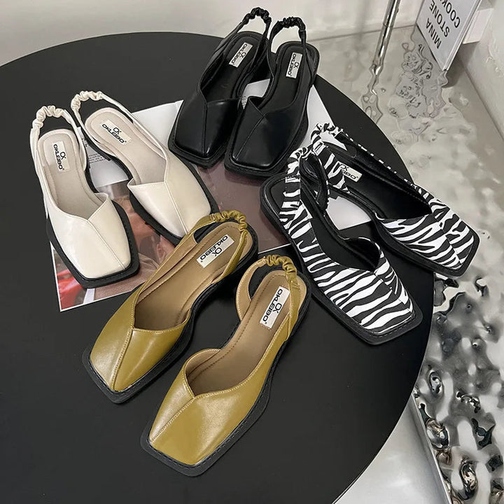 Veonnasa | Chaussures à talons carrés tendance