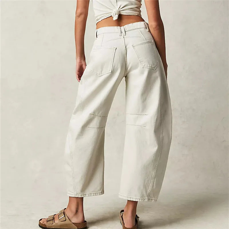 Soayana | Jean taille haute vintage pour femmes