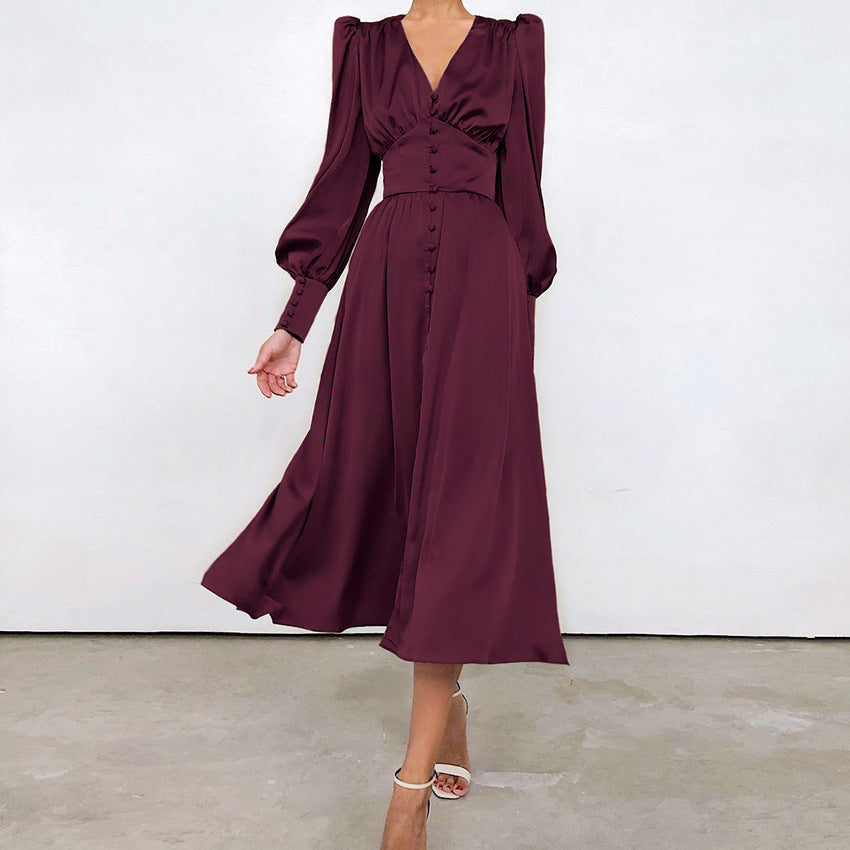 Noellema | Robe satinée élégante pour femmes