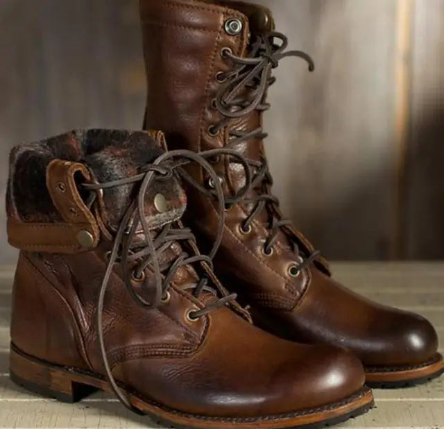 Naelleala | Bottines d'hiver à lacets pour femmes
