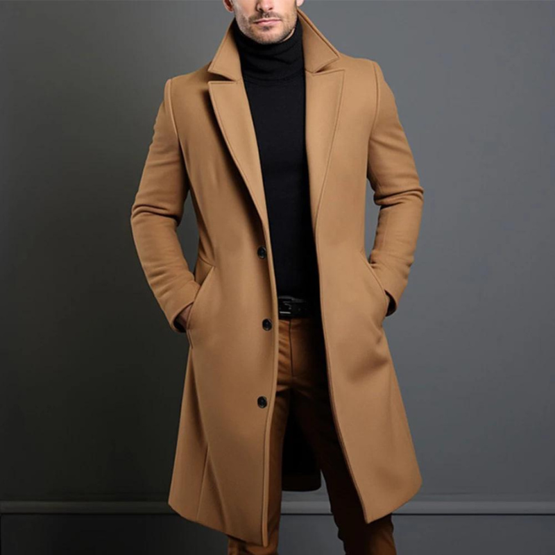 Silinex | Manteau Long Hiver Décontracté pour Hommes