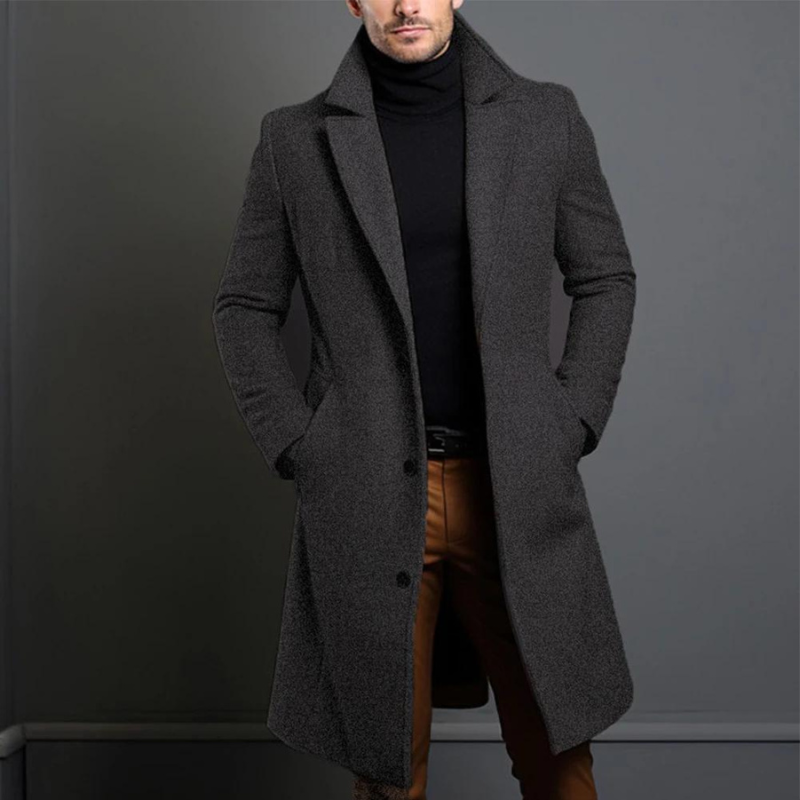 Silinex | Manteau Long Hiver Décontracté pour Hommes