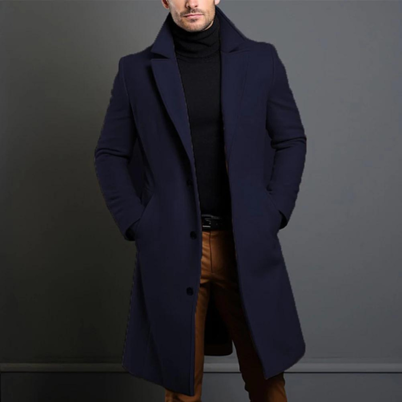 Silinex | Manteau Long Hiver Décontracté pour Hommes