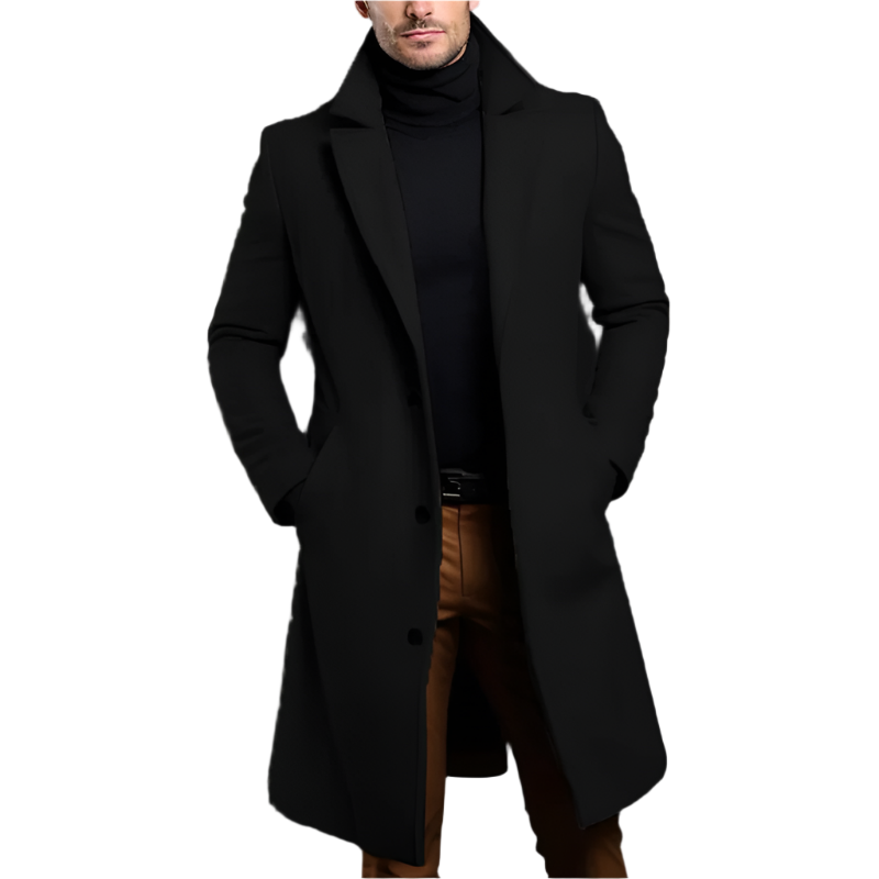 Silinex | Manteau Long Hiver Décontracté pour Hommes