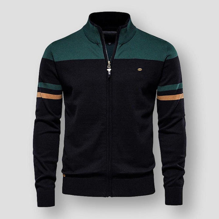 Riellear | Cardigan en tricot avec fermeture éclair et manches longues
