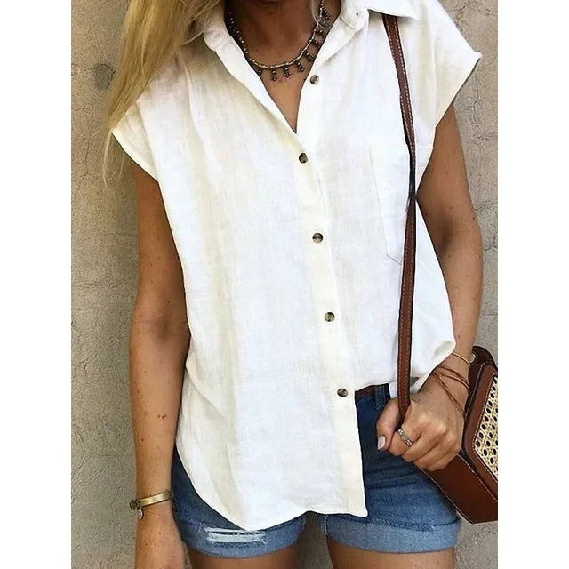 Saarrara | Chemise en lin sans manches
