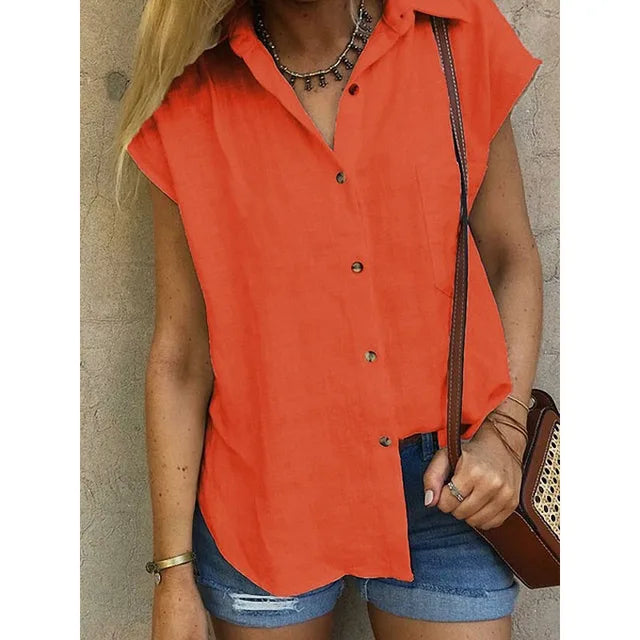 Saarrara | Chemise en lin sans manches