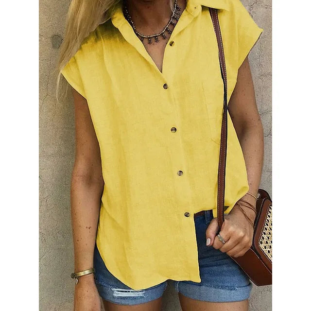 Saarrara | Chemise en lin sans manches
