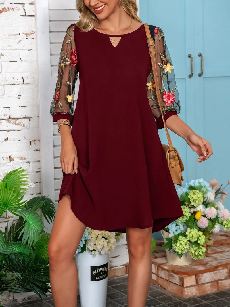Veettala | Élégante Robe Estivale Fleurie pour Femmes