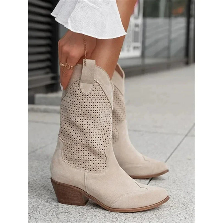 Niaynera | Élégantes Bottes Western Rétro pour Femmes