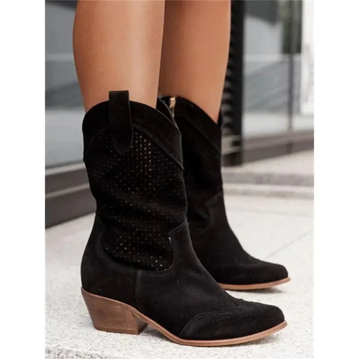 Niaynera | Élégantes Bottes Western Rétro pour Femmes