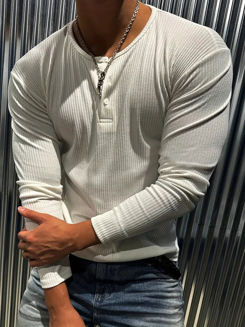 Luliam | Élégant Henley Sport pour Homme
