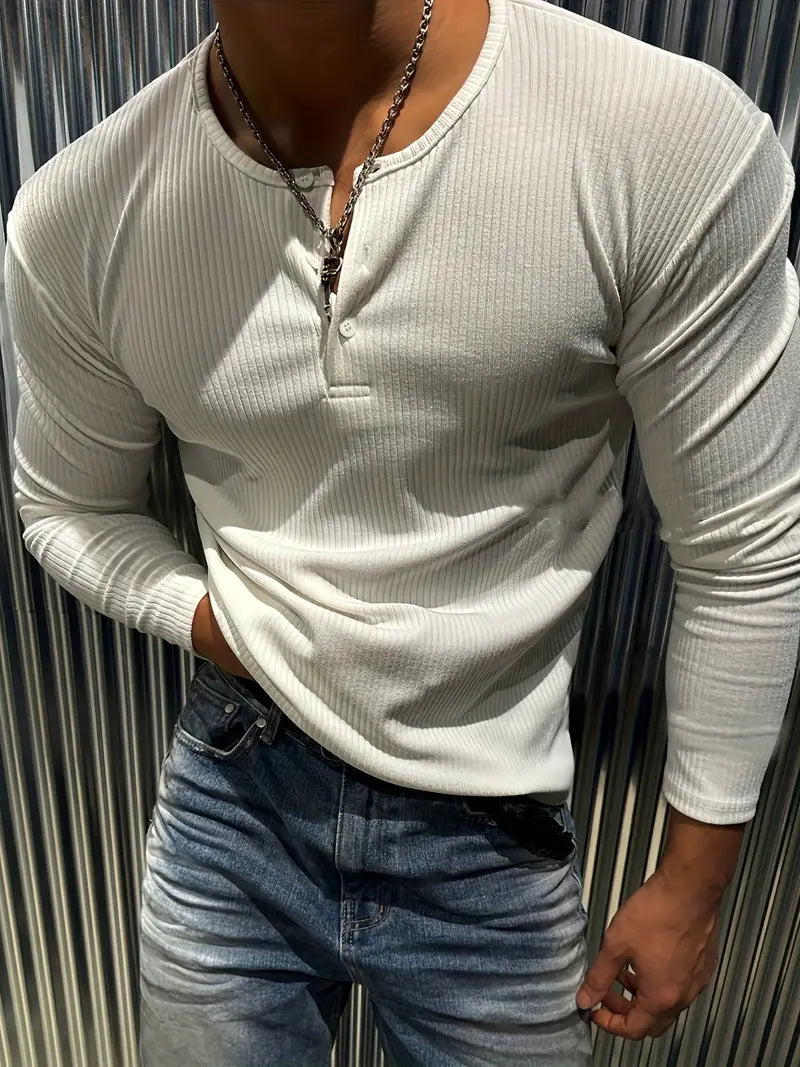 Luliam | Élégant Henley Sport pour Homme