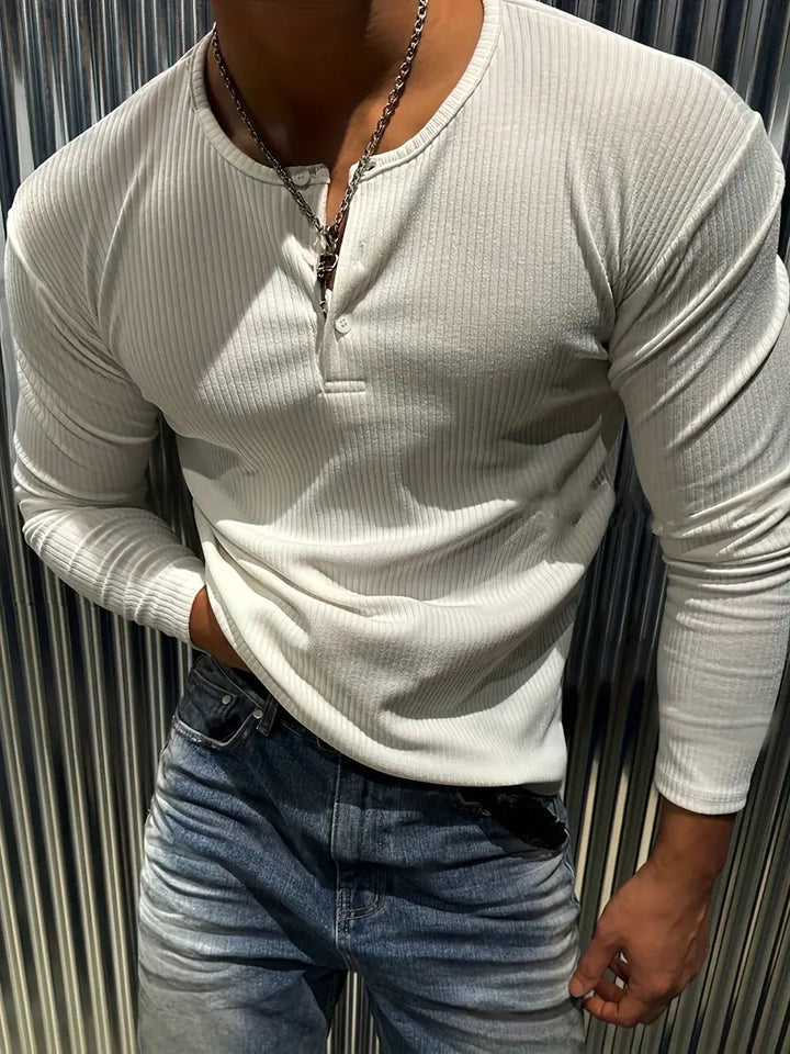 Luliam | Élégant Henley Sport pour Homme