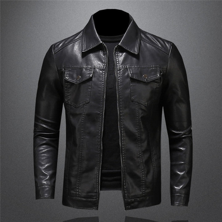 Neayner | Veste en cuir classique pour hommes