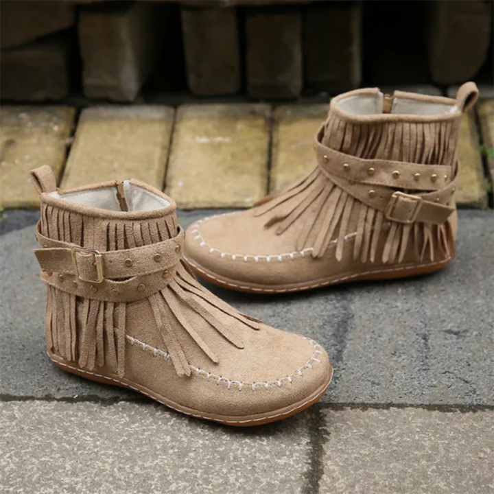 Reorasa | Bottes vintage avec franges pour femmes